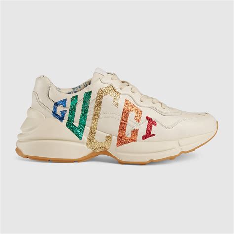 gucci bambi tennis shoes|rhyton glitter Gucci shoes.